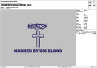 Washedtext Embroidery File 6 sizes