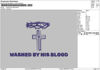 Washedtext Embroidery File 6 sizes