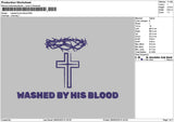 Washedtext Embroidery File 6 sizes