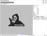 Wazzzzaaaaa 02 Embroidery File 4 size