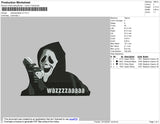 Wazzzzaaaaa 02 Embroidery File 4 size