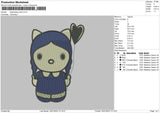 Wednesd Chibi Embroidery File 6 sizes