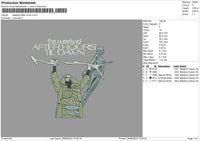 Statue Embroidery File 6 sizes