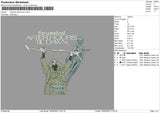 Statue Embroidery File 6 sizes