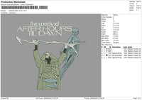 Statue Embroidery File 6 sizes