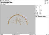 Shame Text Embroidery File 6 sizes