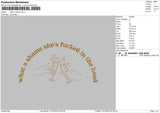 Shame Text Embroidery File 6 sizes