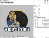 Whip's Printz Embroidery File 4 size