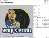 Whip's Printz Embroidery File 4 size