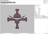 Whitebeard Embroidery File 4 size