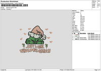 Grinchxmas 1611 Embroidery File 6 sizes