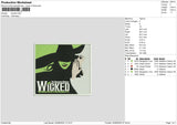 Wicked Green Embroidery File 6 sizes