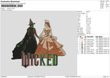 Wickedtext V3 Embroidery File 6 sizes