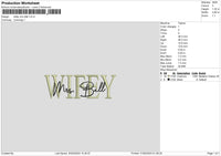 Wifeytext 0105 Embroidery File 6 Sizes