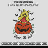 Winniepumpkin24 Embroidery File 6 sizes