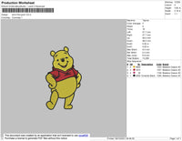 Winnie The Pooh Embroidery File 4 size