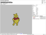 Winnie The Pooh Embroidery File 4 size