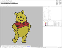 Winnie The Pooh Embroidery File 4 size