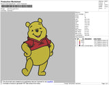 Winnie The Pooh Embroidery File 4 size