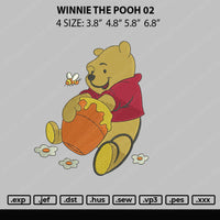 Winnie The Pooh 02 Embroidery File 4 size