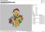 Winnie The Pooh Xmas Embroidery File 4 size