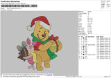 Winnie The Pooh Xmas Embroidery File 4 size