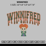 Winnifred Embroidery File 5 sizes