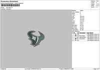 Bull M 2109 Embroidery File 6 sizes
