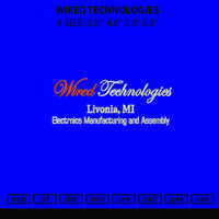 Wired Technologies Embroidery File 4 size