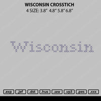 Wissconsin Crosstitch Embroidery File 4 size