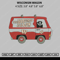 Wisconsin Embroidery File 4 size