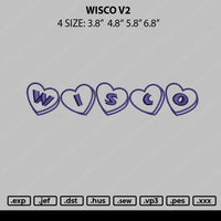 Wisco V2 Embroidery File 4 size