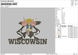 Wiscowsin Embroidery File 4 size