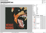 Without Warning Embroidery File 4 size