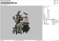 Wizard 2107 Embroidery File 6 sizes