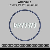 Wmntext Embroidery File 6 sizes