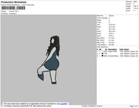 Woman Embroidery File 4 size
