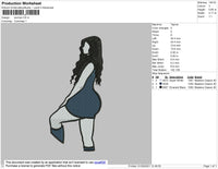Woman Embroidery File 4 size
