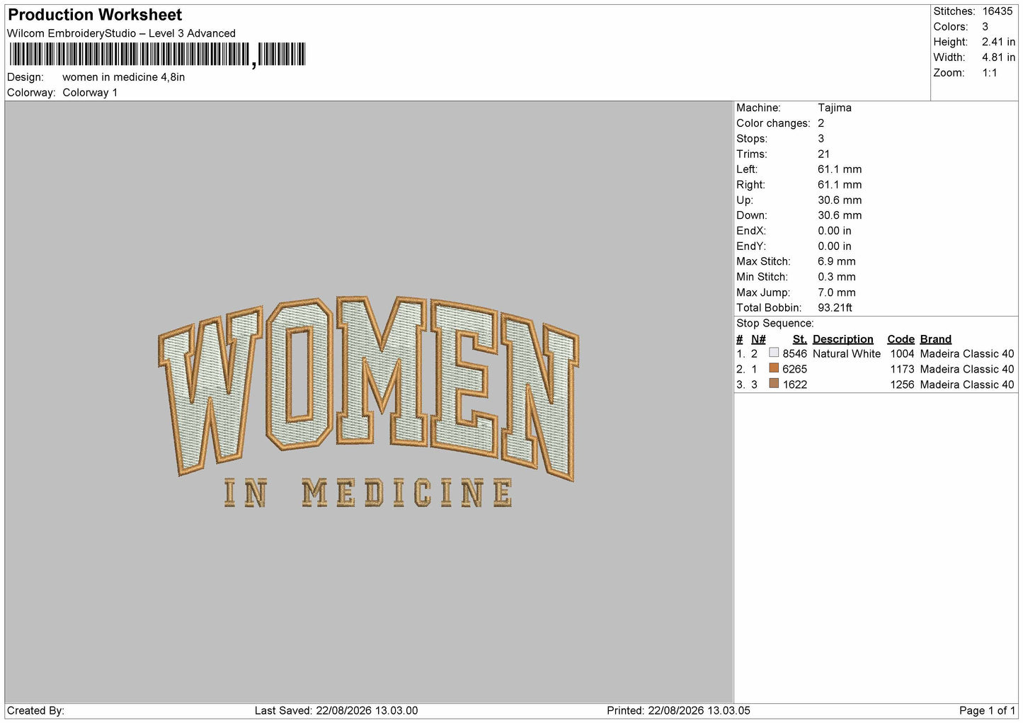 Women Text 2208 Embroidery Machine Design File 6 sizes