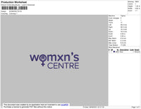 Womxn's Embroidery File 4 size
