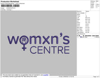 Womxn's Embroidery File 4 size