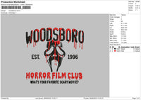 Bloodywoods Embroidery File 6 sizes