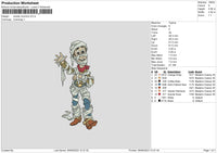 Woody Halloween Embroidery File 6 sizes