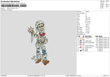 Woody Halloween Embroidery File 6 sizes