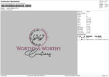 Worthy Creation Embroidery File 4 size