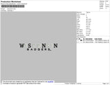 Wisconsin002 Embroidery File 4 size