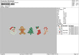 Xmas Icons V2 Embroidery Fiile 6 sizes