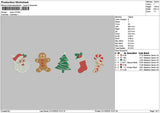 Xmas Icons V2 Embroidery Fiile 6 sizes