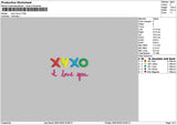 Xoxotext 2601 Embroidery File 6 sizes