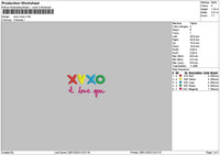Xoxotext 2601 Embroidery File 6 sizes